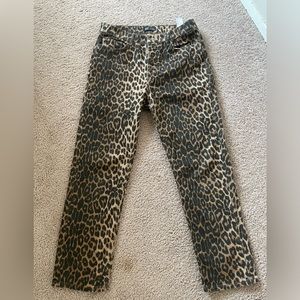 Zara leopard jeans size EU40 US8